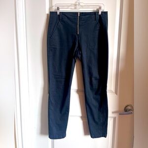 A.L.C. Black High-rise Stretch Cotton Pants Sz. 8